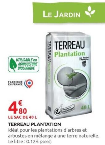 Rural Master TERREAU PLANTATION offre