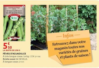 Rural Master FÈVES D'AGUADULCE offre