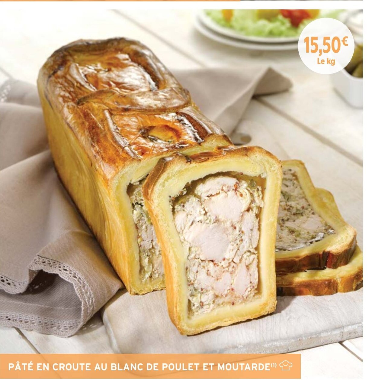 Promo Pâté en croute au Blanc De poulet moutarde chez Intermarché