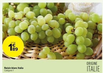 Carrefour Contact Raisin blanc Italia offre