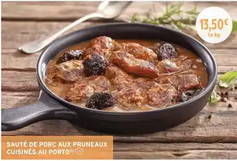 Intermarché Sauté de porc aux pruneaux offre