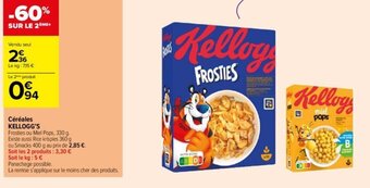 Carrefour Contact Céréales KELLOGG'S offre