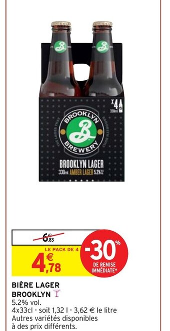BIÈRE LAGER BROOKLYN