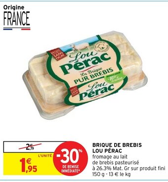 Intermarché BRIQUE DE BREBIS LOU PÉRAC offre