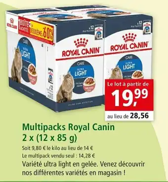Maxi Zoo Multipacks royal canin offre