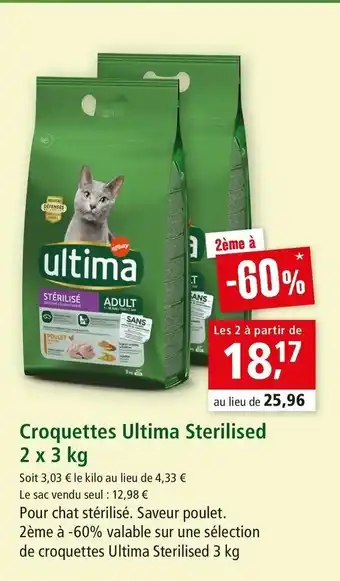 Croquettes ultima sterilised