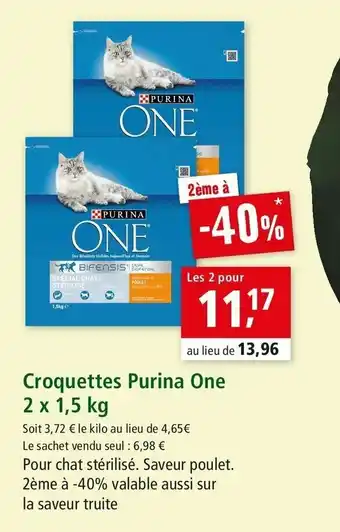 Maxi Zoo Croquettes purina one offre