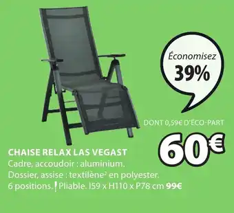 JYSK Chaise relax Las Vegast offre