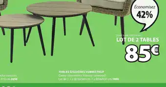 JYSK Tables Gigones Vebbestrup offre