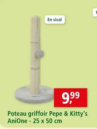 Maxi Zoo Poteau griffoir pepe & kitty's anione offre