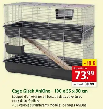 Maxi Zoo Cage gizeh anione offre
