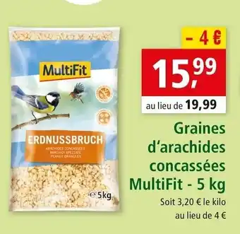 Maxi Zoo Graines d'arachides concassées multifit offre