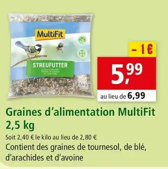 Maxi Zoo Graines d'alimentation multifit offre