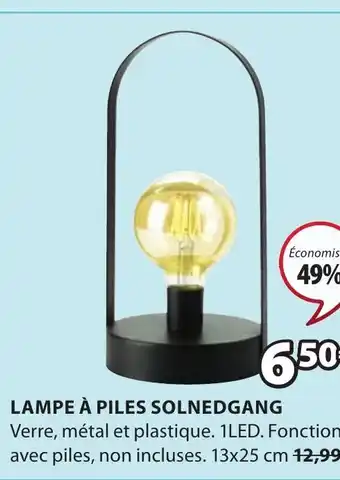 JYSK Lampe à piles Solnedgang offre