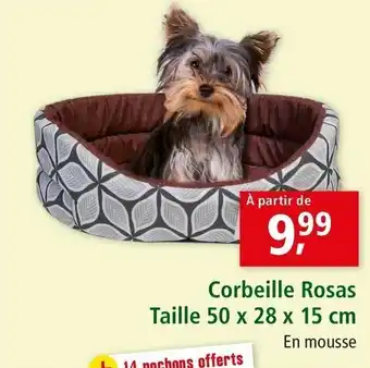 Maxi Zoo Corbeille rosas taille offre