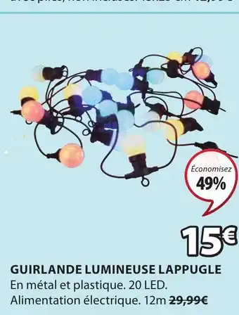 JYSK Guirlande Lumineuse lappugle offre