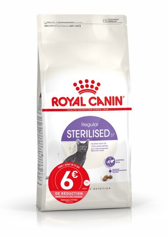 Gamm vert Croquettes sterilised 37 royal canin offre