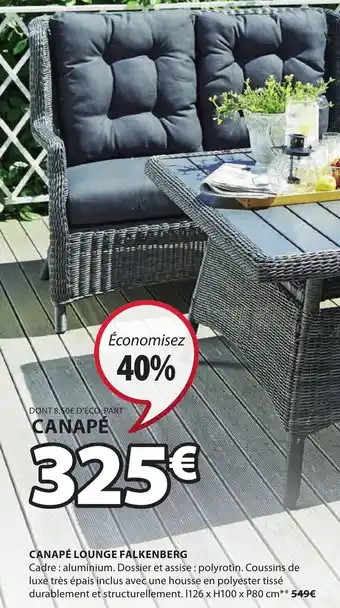 JYSK Canapé Lounge Falkenberg offre
