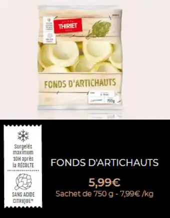 Thiriet Fonds d'artichauts offre
