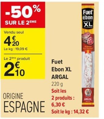 Fuet Ebon XL ARGAL