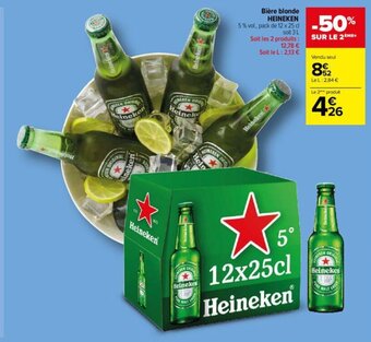 Carrefour Contact Bière blonde HEINEKEN offre