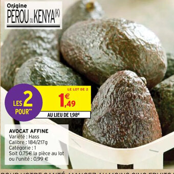 Intermarché AVOCAT AFFINE offre