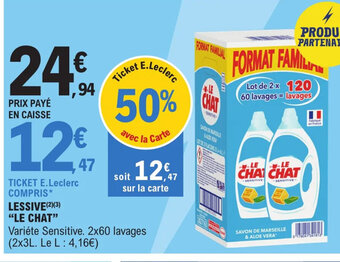 E.Leclerc Express LESSIVE LE CHAT offre