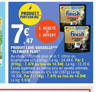 PRODUIT LAVE VAISSELLE ULTIMATE PLUS