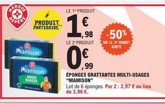 ÉPONGES GRATTANTES MULTI-USAGES MAMISON