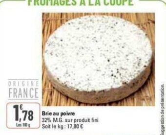 G20 Brie au poivre offre