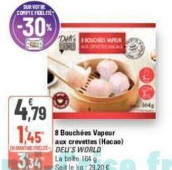 G20 8 Bouchees Vapeur aux crevettes (Hacao) offre