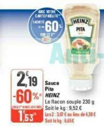 G20 Sauce Pita HEINZ offre