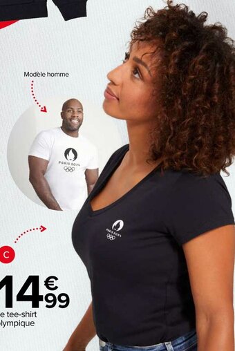 Carrefour Market Tee-Shirt Femme Olympique Paris 2024 offre