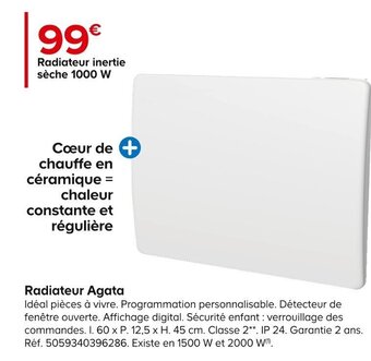 Castorama Radiateur Agata offre