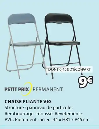 JYSK Chaise Pliante vig offre