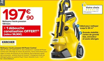 Castorama Nettoyeur haute pression K4 Power Control offre