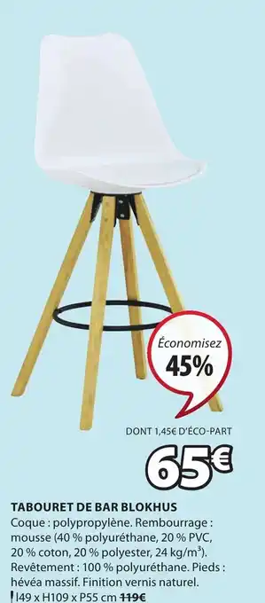 JYSK Tabouret De Bar Blokhus offre