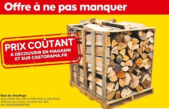 Castorama Bois de chauffage offre