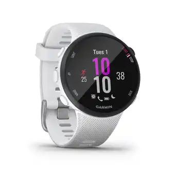 Decathlon Montre gps cardio running forerunner 45s blanche offre