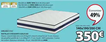 Matellas à ressorts Gold S45