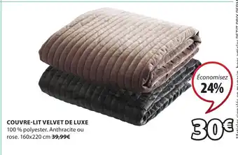 Couvre-lit Velvet De Luxe