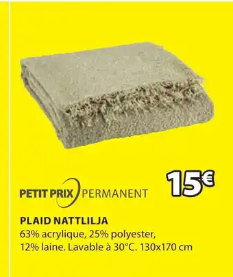JYSK Plaid Nattlilja offre