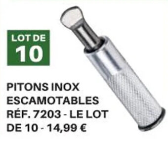 Shopix PITONS INOX ESCAMOTABLES offre