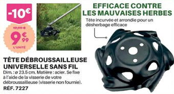 Shopix TÊTE DÉBROUSSAILLEUSE UNIVERSELLE SANS FIL offre