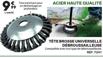 Shopix TÊTE BROSSE UNIVERSELLE DÉBROUSSAILLEUSE offre