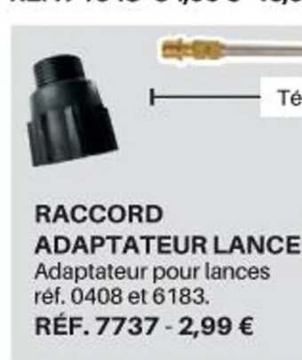 Shopix RACCORD ADAPTATEUR LANCE offre