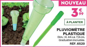 Shopix PLUVIOMÈTRE PLASTIQUE offre