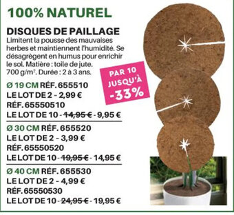 Shopix DISQUES DE PAILLAGE offre