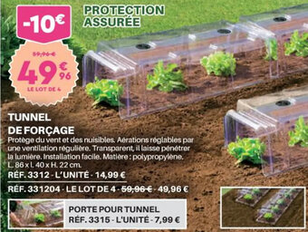 Shopix TUNNEL DE FORÇAGE offre