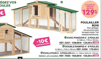 Shopix POULAILLER BOIS offre